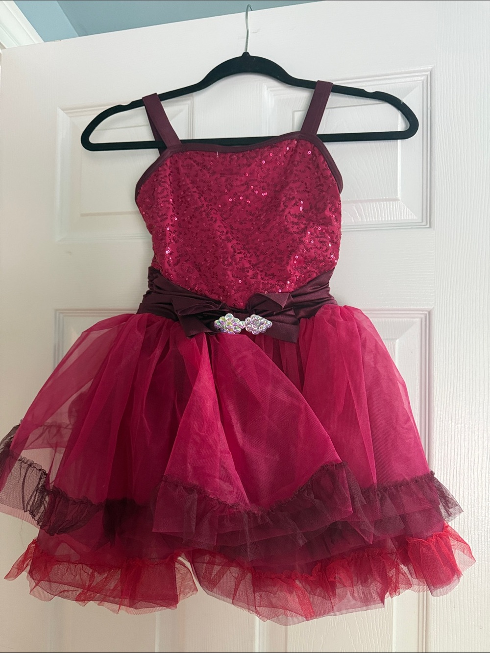 Weissman showtime Fuchsia Sequin Tulle Dance Costume